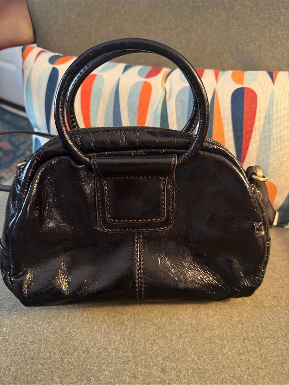 HOBO Sheila Small Black Top-Handle Crossbody Bag NWOT